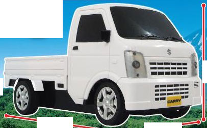 SUZUKI CARRY RADIO CONTRONL CAR White