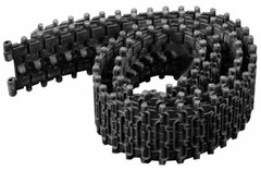 1/24 Battle Tank Accessory T72 M1 Track Links Set (Soft Type)