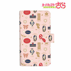 Cardcaptor Sakura: Clear Card Motif Pattern Book-style Smartphone Case (Pink) L Size
