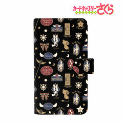 Cardcaptor Sakura: Clear Card Motif Pattern Book-style Smartphone Case (Black) L Size