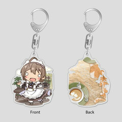 ChimaDol THE IDOLM@STER Million Live! Acrylic Keychain Kaori Sakuramori Sanshimai Cafe ver.