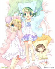 Di Gi Charat New Illustration Napping Canvas Panel