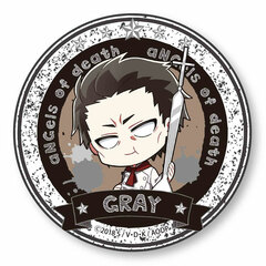 GochiChara Tin Badge Satsuriku no Tenshi Gray