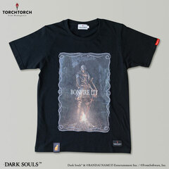 DARK SOULS x TORCH TORCH / BONFIRE LIT T-shirt Black L Size