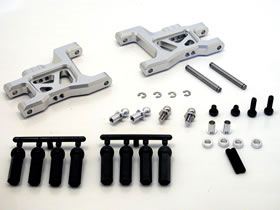 Aluminum Front Wide Suspension Arms WR-02 Silver