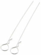 Long Body Hook Pin (Big Head) 110mm Silver