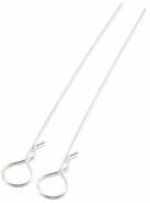 Long Body Hook Pin (Big Head) 11cm Silver