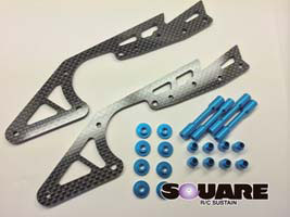 Carbon Sub Chassis Set (Tamiya Blue)