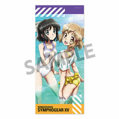 Senki Zesshou Symphogear XV Microfiber Cloth Sports Towel Hibiki Tachibana & Miku Kohinata