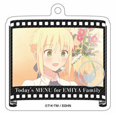 Emiya-san Chi no Kyou no Gohan Diecut Acrylic Ballchain Vol.2 Saber