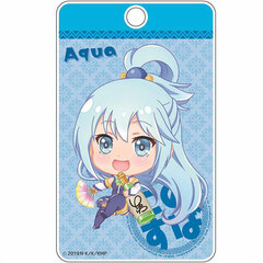 Movie KonoSuba: God's Blessing on this Wonderful World! Kurenai Densetsu Pop Chara ABS Pass Case Aqua