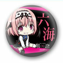 Val x Love Tin Badge 100 Mutsumi Saotome