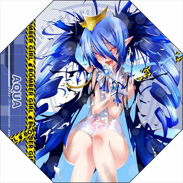Bomber Girl Tabletop Mini Umbrella Aqua