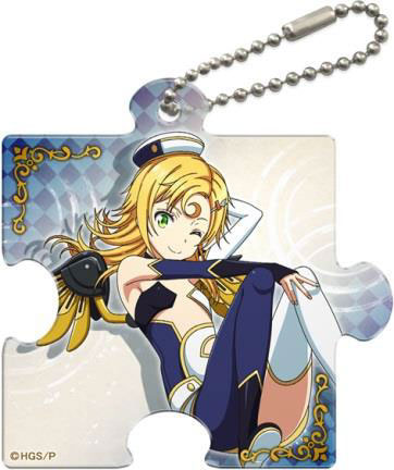 Han-gyaku-sei Million Arthur Puzzle-shaped Clear Charm Coopy