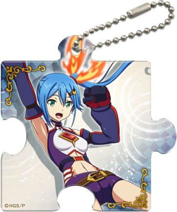 Han-gyaku-sei Million Arthur Puzzle-shaped Clear Charm Brigitte