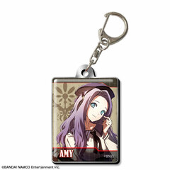 GOD EATER 3 Pukutto Metal Keychain Design 07 (Amy Chrysanthemum)