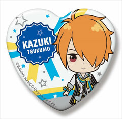 THE IDOLM@STER SideM SideMini Heart Tin Badge Glory Monochrome Kazuki Tsukumo