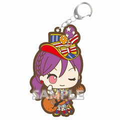 BanG Dream! Girls Band Party! Rubber Keychain Sanrio Party ver. Kaoru Seta