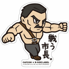 CAPCOM x B-SIDE LABEL Sticker Final Fight Haggar