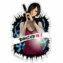 CAPCOM x B-SIDE LABEL Sticker Resident Evil RE:2 Ada