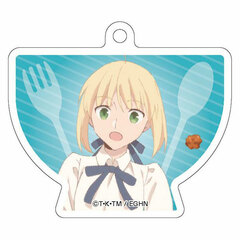 Emiya-san Chi no Kyou no Gohan Diecut Acrylic Ballchain Saber