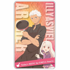 Emiya-san Chi no Kyou no Gohan ABS Pass Case Illyasviel & Archer