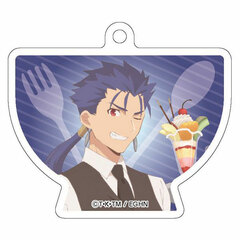 Emiya-san Chi no Kyou no Gohan Diecut Acrylic Ballchain Lancer