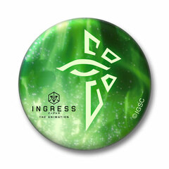 INGRESS THE ANIMATION Luminous Tin Badge Enlightened