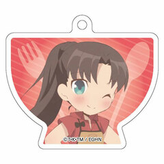 Emiya-san Chi no Kyou no Gohan Diecut Acrylic Ballchain Rin Tohsaka SD