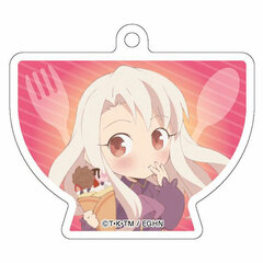 Emiya-san Chi no Kyou no Gohan Diecut Acrylic Ballchain Illyasviel SD