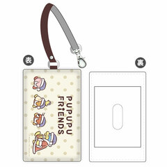 Kirby PUPUPU FRIENDS Synthetic Leather Pass Case A: Minna de Oyasumi