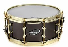 Ahead Bell Brass Snare Drum - 6 x 14 inch - Black Chrome