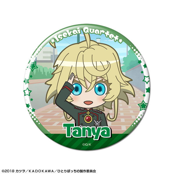 Isekai Quartet Tin Badge Design 12 (Tanya/B)