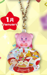 Kirby Birthday Pukkuri Clear Keychain January