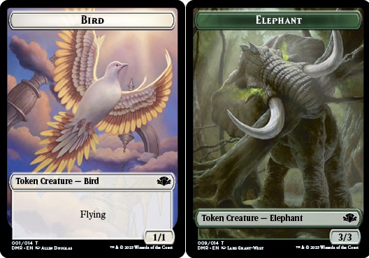 Bird Token // Elephant Token - Foil