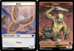 Bird Token // Goblin Token - Foil