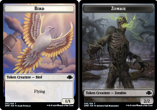 Bird Token // Zombie Token - Foil