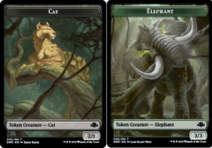 Elephant // Cat (003) Double-sided Token - Foil