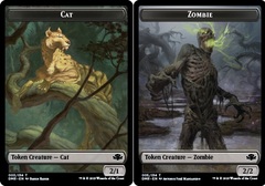 Cat Token (003) // Zombie Token - Foil