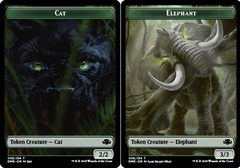 Cat Token (008) // Elephant Token - Foil