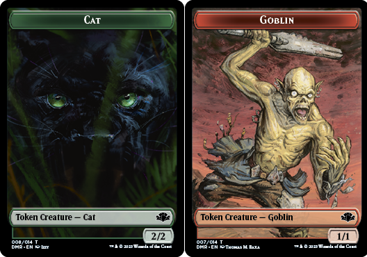 Cat Token (008) // Goblin Token - Foil