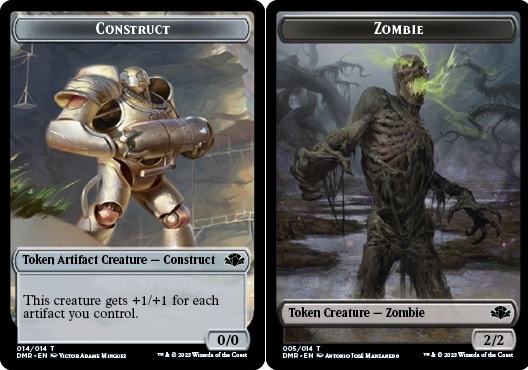 Construct Token // Zombie Token - Foil