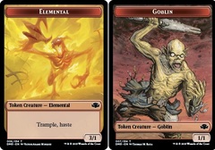 Elemental Token // Goblin Token - Foil