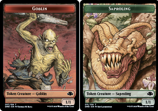 Goblin Token // Saproling Token - Foil