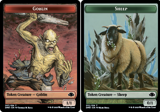 Goblin Token // Sheep Token - Foil