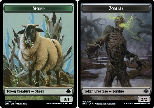 Sheep Token // Zombie Token - Foil