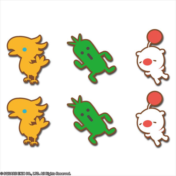 Final Fantasy Rubber Magnet Mascot Character Set