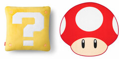 Super Mario Home & Party Cushion & Mini Blanket (Question Block / Super Mushroom)
