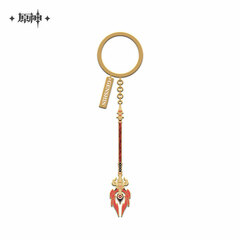 Genshin Impact Wish Series Weapon Metal Keychain Staff of Homa