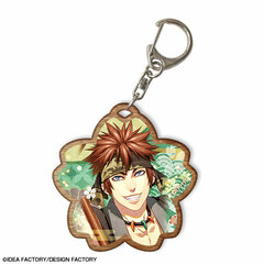 Hakuouki Yuugiroku Taishi-tachi no Daienkai Wooden Keychain Design 08 (Shinpachi Nagakura)